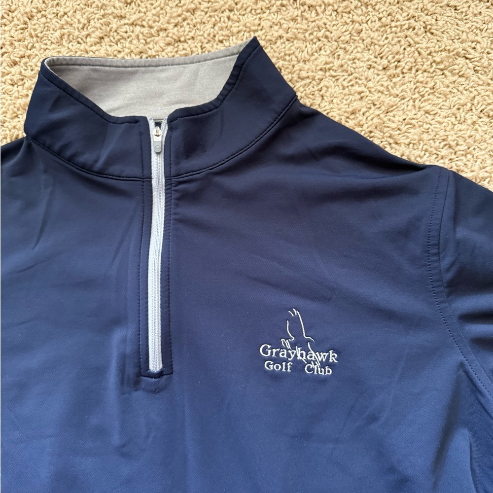 Peter Millar Stealth Performance Navy Quarter Zip - image 3